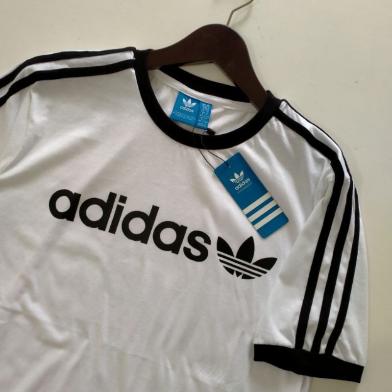 KAOS RINGER ADIDAS HIGH QUALITY CASUAL HYPE FASHION PRIA