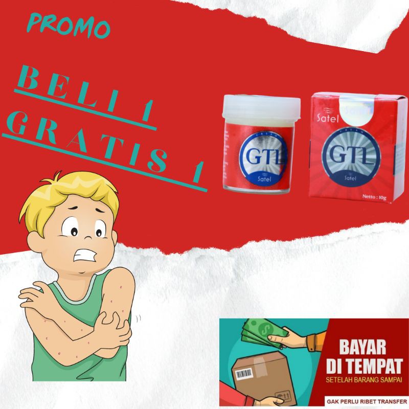 Satel / Salep GTL Promo Beli 1 Gratis 1 ( Stop Jangan di Garuk) Oles saja Pakai Salep GTL