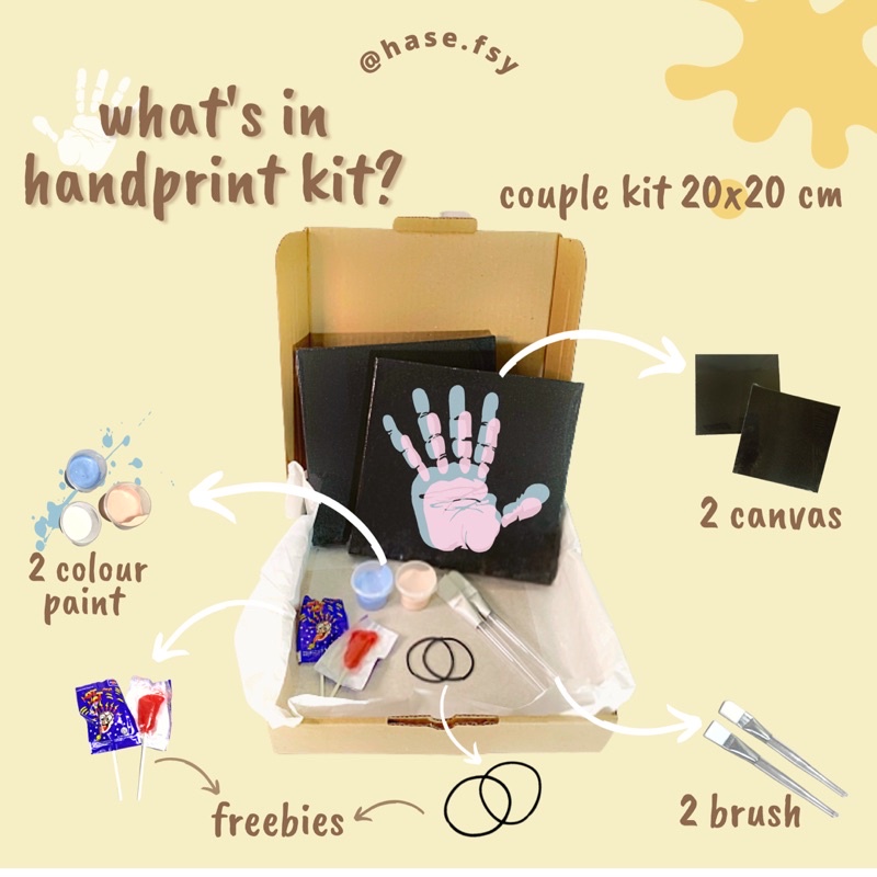 

Handprint Kit by Hase.fsy. [Couple Kit 20x20cm]