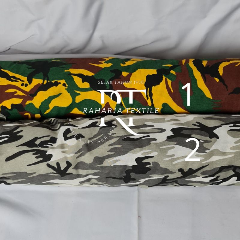 Kain Motif Army | Masker Kain | Kain Bean Bag | Bahan Eceran Meteran