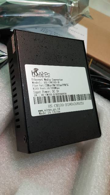 HSAirpo CM100 POE A B Sepasang Media Converter