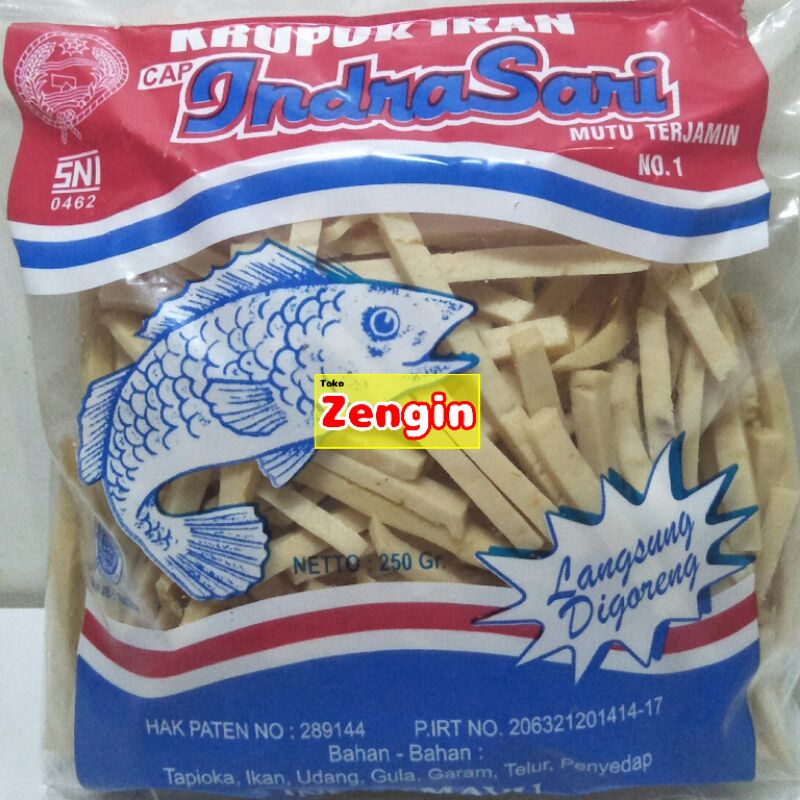 

Krupuk Ikan Stik cap Indrasari (NO.1) 250gr