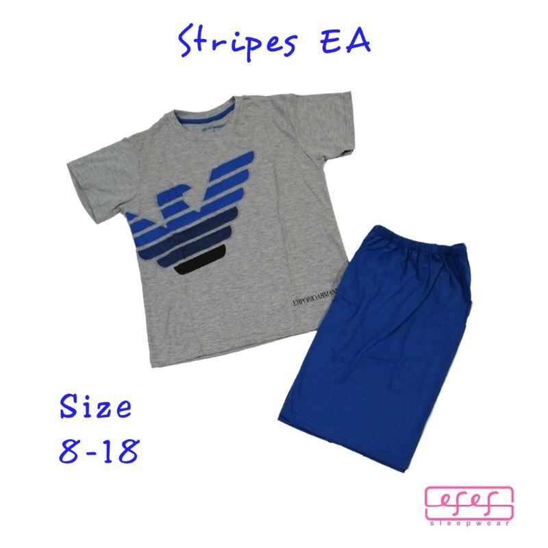 Setelan baju santai anak laki-laki Stripes