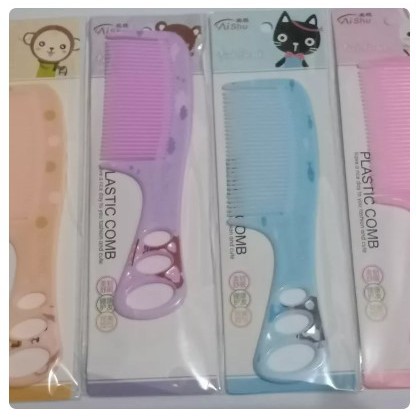 Sisir Rambut Gagang Karakter Lucu ukuran sedang