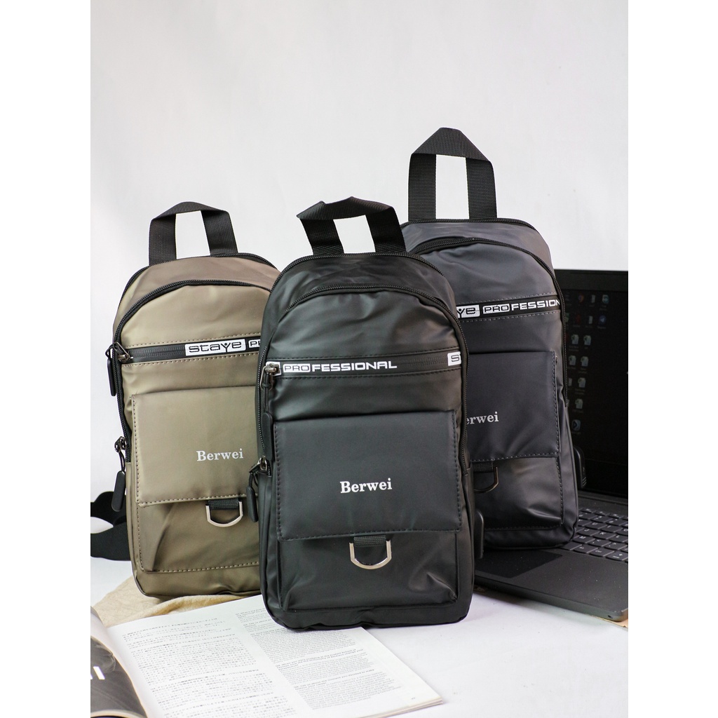 [Waterproof] Tas Sling Bag/ Ransel Mini/ Selempang Pria Anti Air - 389