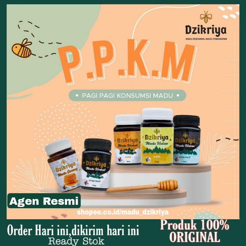 Madu Original DZIKRIYA Madu Hutan Pahit/Manis Dzikriya Herbal Pahit/Super Dzikriya Sarang Madu Kesehatan Bisa COD Madu Azzikra Az Zikra Adzikro Madu Stamina