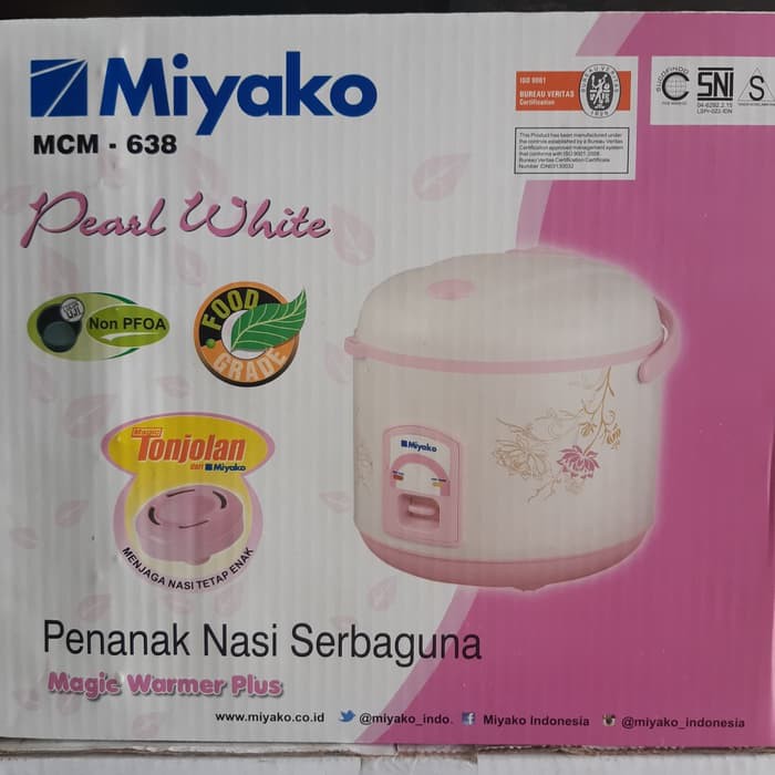Magic Com Miyako MCM638 1.8 Liter - Rice Cooker Miyako MCM638 1.8 Liter 3in1