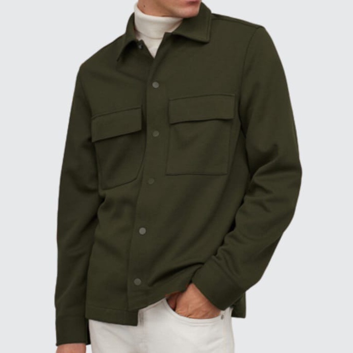 Jaket pria IKC 002 distro cbr six Bandung hoodie dua sisi bolak balik keren grosir pakaian pria H0D7-SACHET ARMY