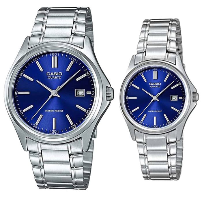 Limited Jam Tangan Couple Casio Original Strap Rantai 1183A-2A Casio Couple Berkualitas