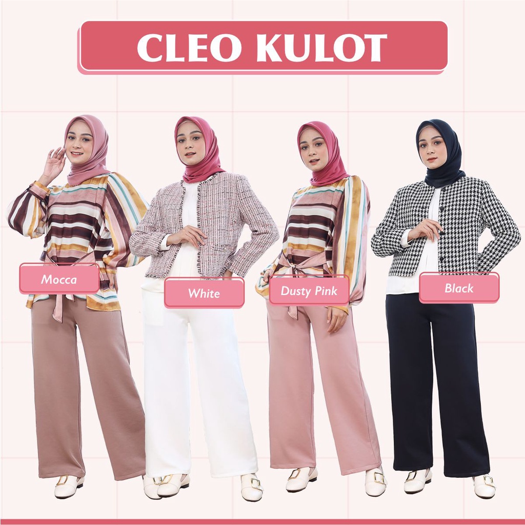 CLEO celana kulot highwaist bahan scuba by Hagia Indonesia