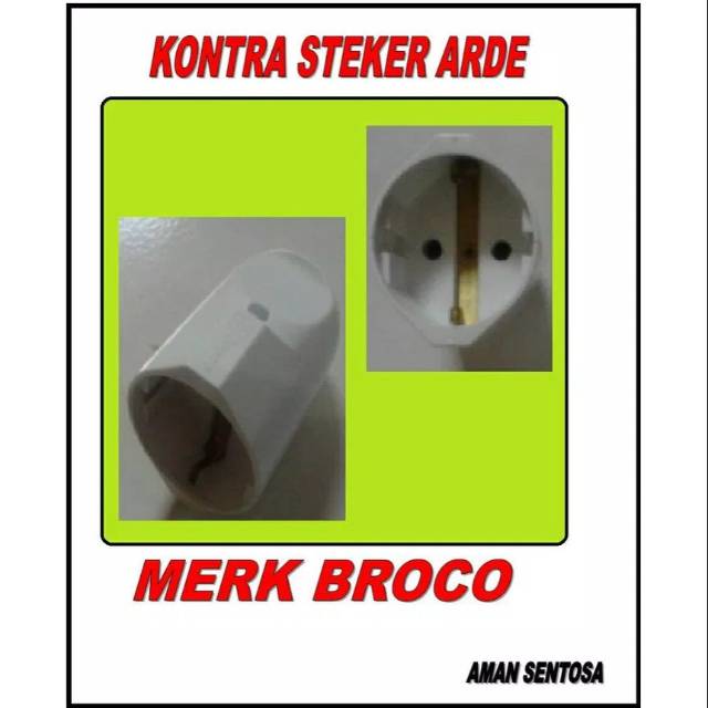 kontra steker arde BROCO sambungan steker SNI TANPA KABEL