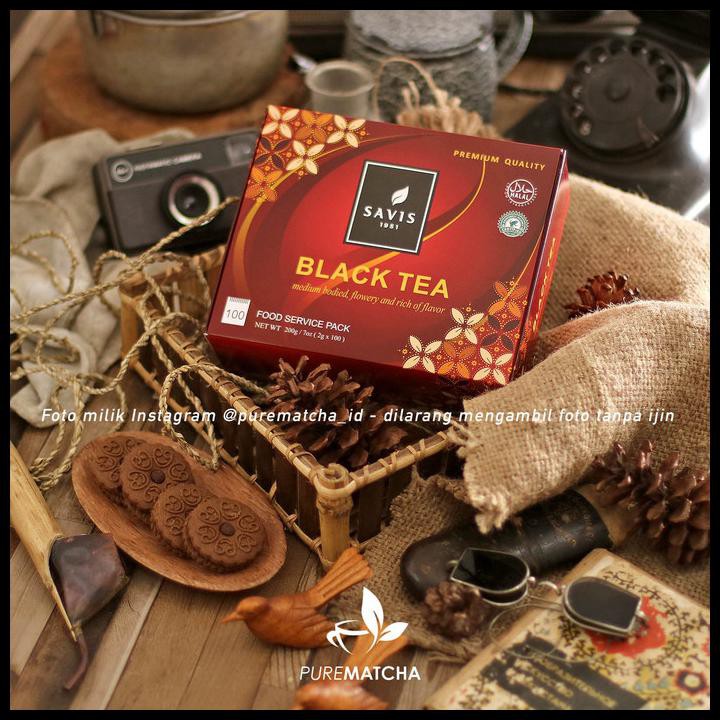 

Savis Tea - Premium Black Tea 100 Teabags Teh Hitam Celup Indonesia