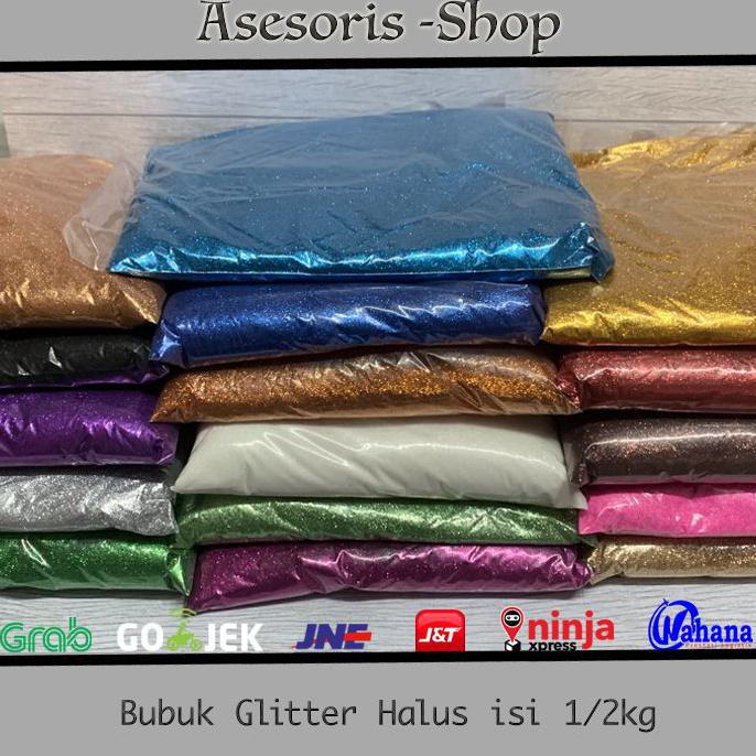 

Ready! Bubuk Glitter 1/2 Kg - Random Terpercaya