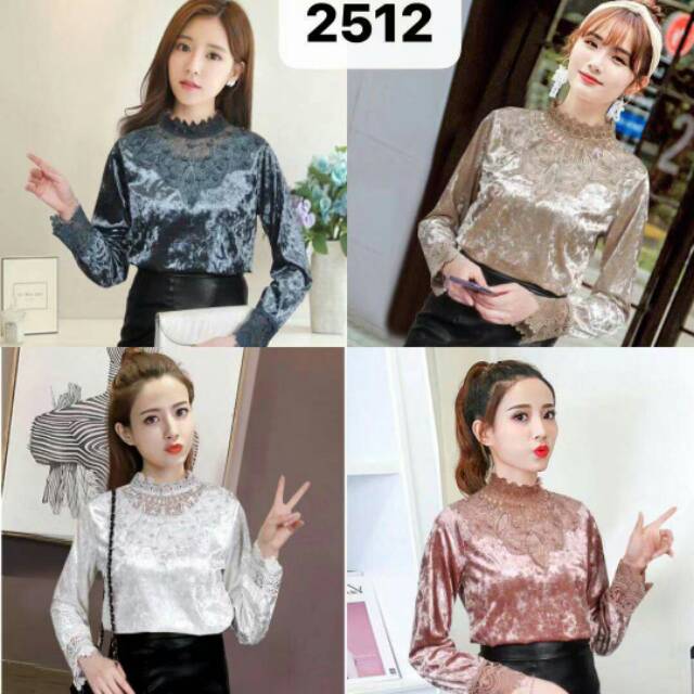 ATASAN VELVET IMPORT 2512#