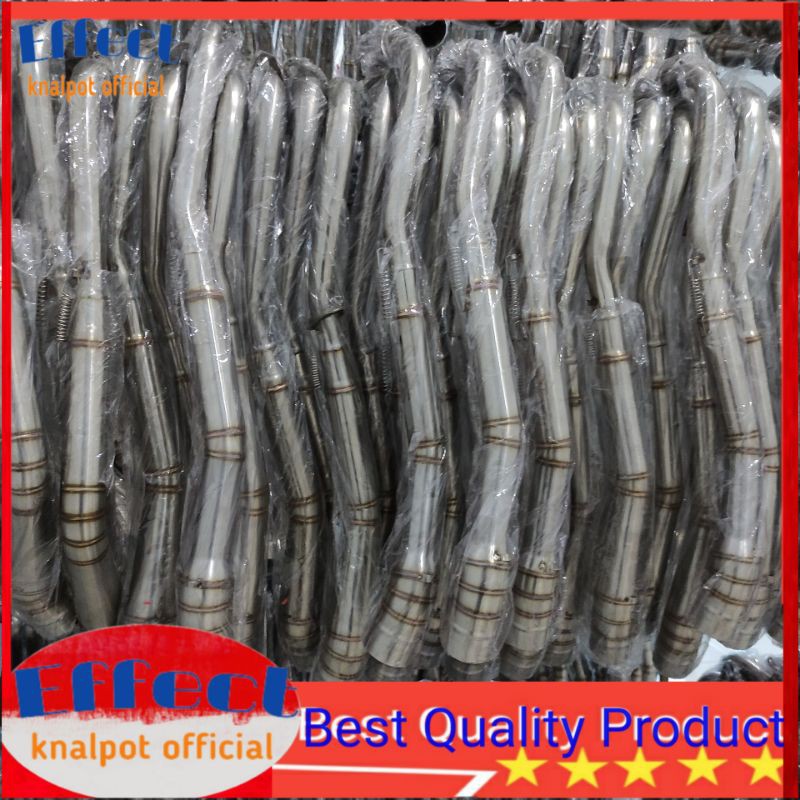 Pipa Leher knalpot Kharisma Supra x 125 Revo fit Fi absolute Blade 125 full Stainless Inlet 50mm