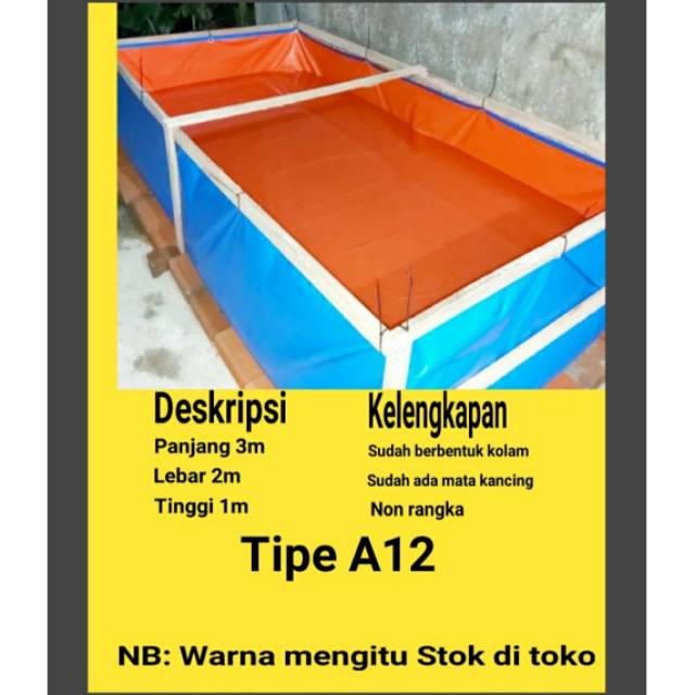 TERPAL KOLAM KOTAK 3X2X1 A12