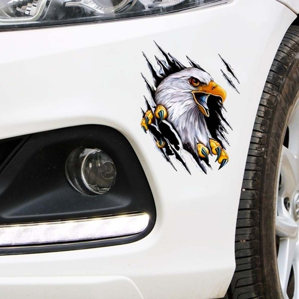 Lanfy Stiker Motif Elang 3D Untuk Dekorasi Mobil / Motor