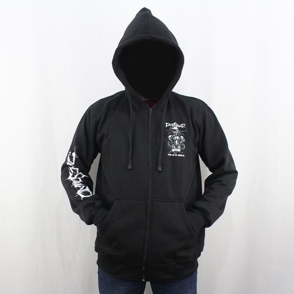 JAKET HOODIE MUSIK DEADSQUAD 06 M L XL XXL - JAKET DEADSQUAD HEAVY METAL - JAKET UNDERGROUND DEADSQUAD