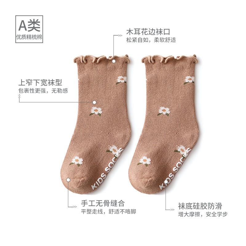 (Pimenova) Kaos kaki ANTI SLIP Anak Bayi Panjang Motif Lucu Kaus Kaki Fashion Korea Socks Import