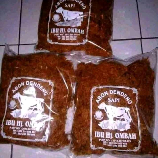 

ABON DENDENG SAPI KHAS CIAMIS IBU HJ OMBAH