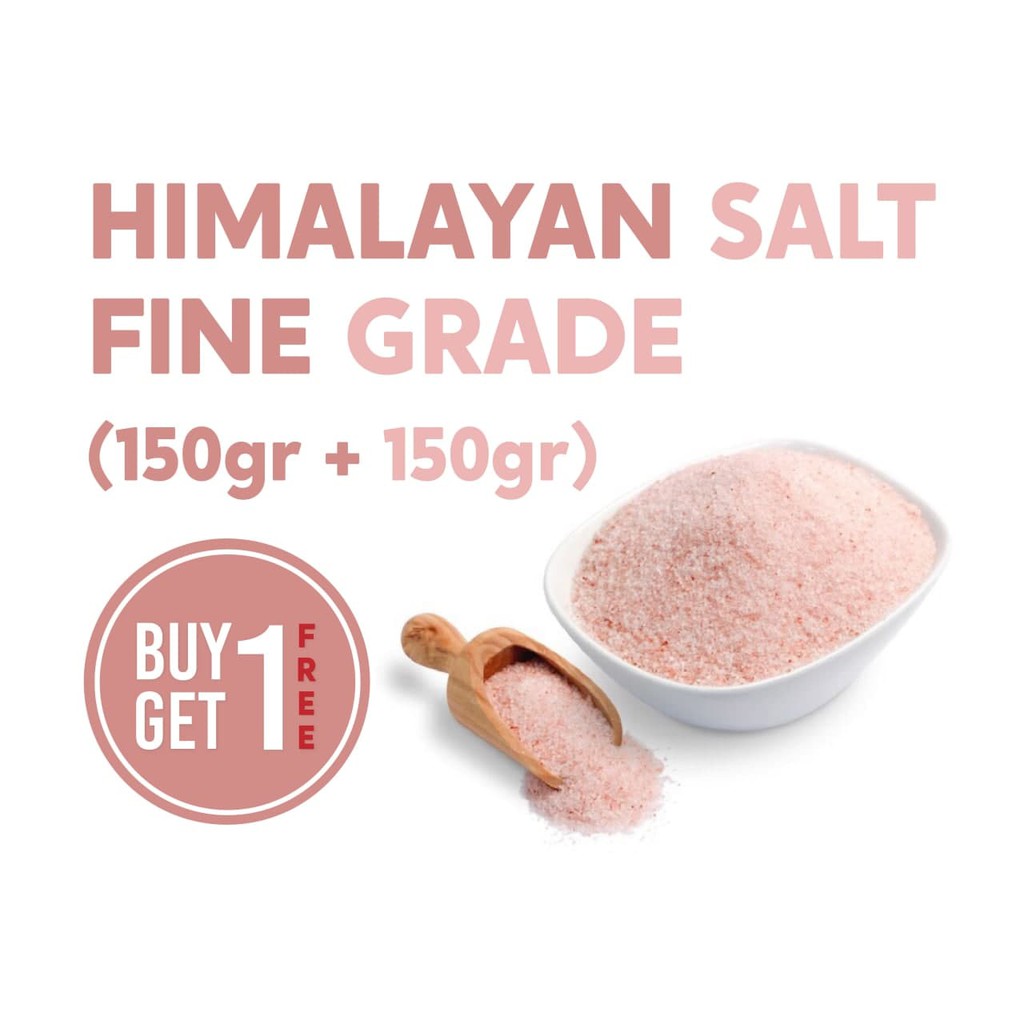 Himalayan Pink Salt Fine Grade 150gr Buy 1 Get 1 Free (300gr)