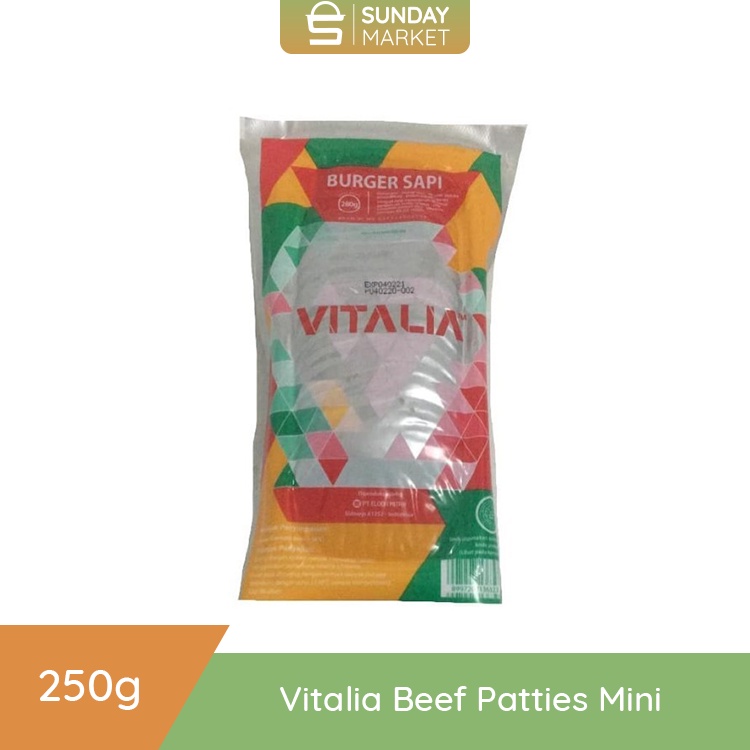 

Patties Mini Vitalia Isi 20 / pack | Daging Ham Mini | Daging Burger Mini isi 20 | Beef Patties Mini