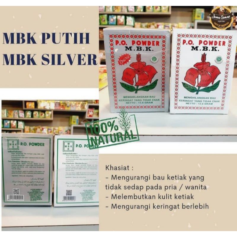 PO Mbk Powder /Mbk powder /bedak keringat/ bedak bau badan