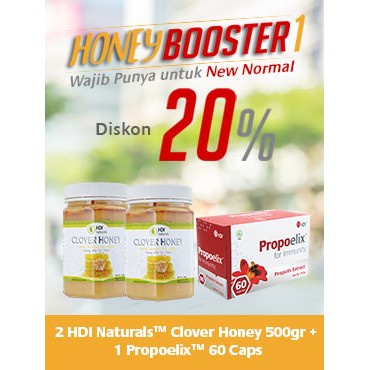 Promo Madu Clover Honey HDI Propoelix Honey Booster Promo Clover Honey