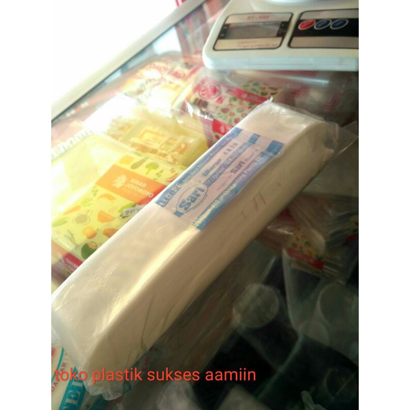 Kantong Plastik PE es lilin / es mambo ukuran 4x20 dan 5x20