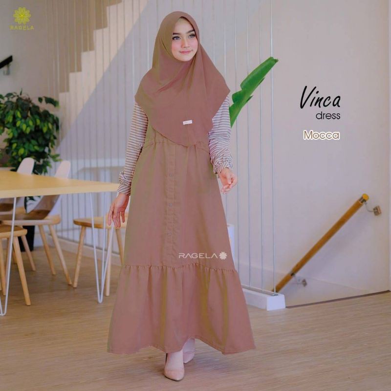 vinca dress gamis remaja ragela