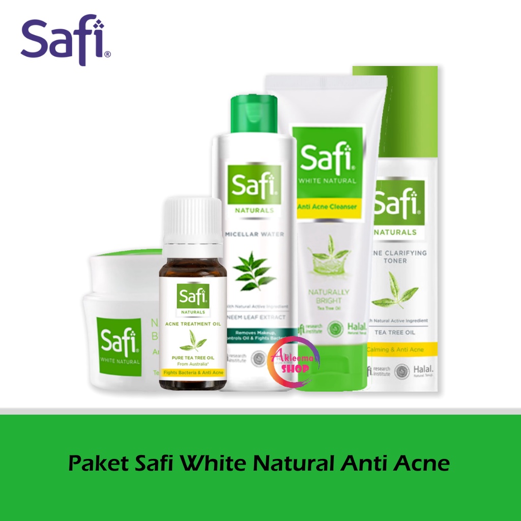 PAKET Safi White Natural Anti Acne