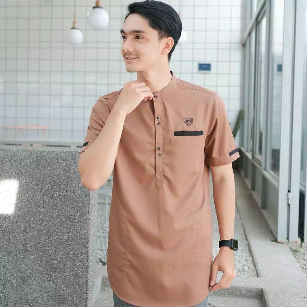 Koko Kurta Lengan Pendek Matt Katun  Adem Tebal Terlaris Baju Koko