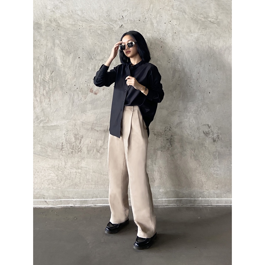 THENBLANK | Basic Shirt Black-1