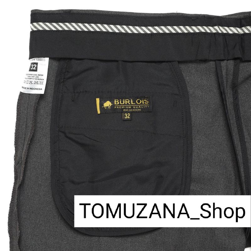 TOMUZANA_SHOP | CELANA PANJANG | KANTOR | KERJA | PRIA | COWOK | JUMBO | FORMAL | BAHAN | KAIN | DASAR | SLIMFIT | BURLOIS | ORIGINAL | WOOL | HITAM | ABU | NAVY | 38/44