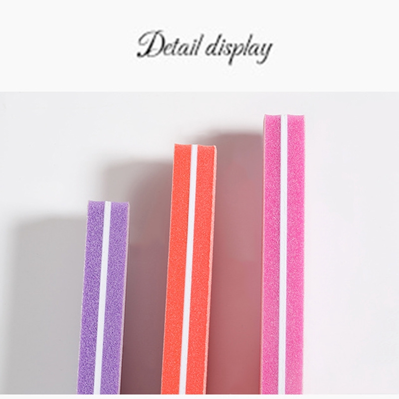 New 2 Sided Buffers Sponge Diamond Shape Waterproof Nail File Sponge Sand Nail File Manicure Tool