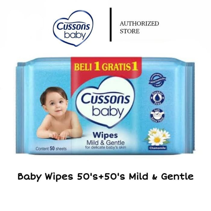 CUSSONS BABY WIPES 50 @ MJ