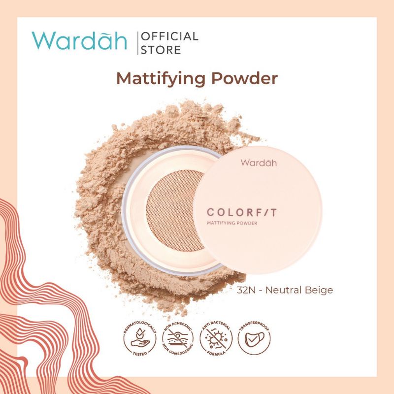 Wardah Colorfit Mattifying Powder Loose Powder/Bedak Tabur