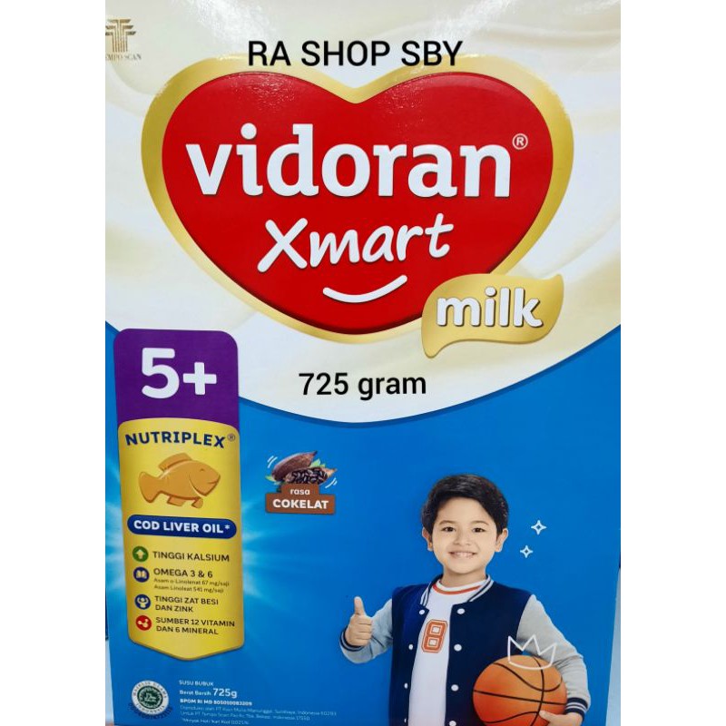 vidoran smart 5+ 700gram Coklat dan MADU
