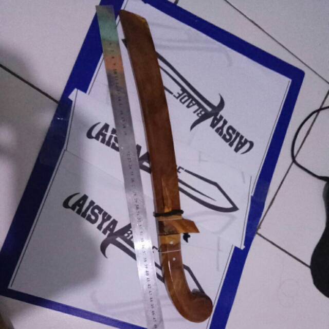 Golok kayu burl jati bahan bearing