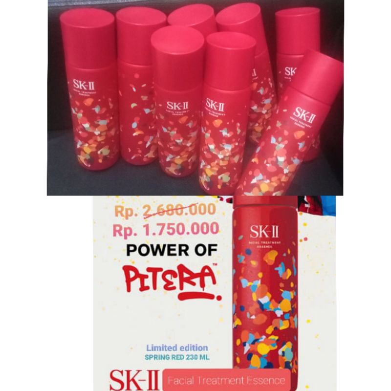 Original SK-II FTE Facial Treatment Essence Spring Red LIMITED Edition 230ml ORIGINAL ASLI 100%