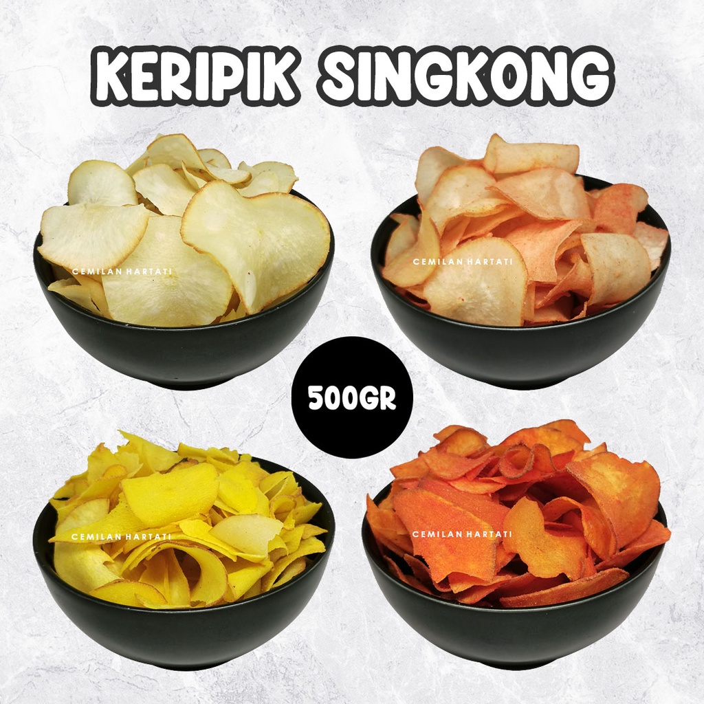 

Keripik Singkong Rasa Original / BBQ / Balado ( 500gr )