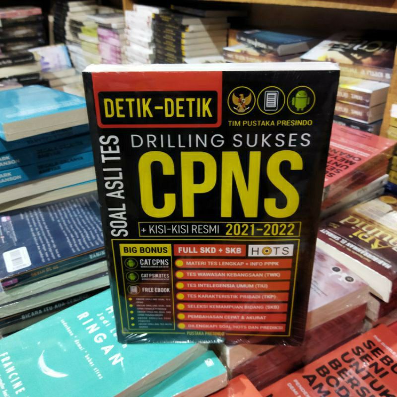 BUKU CPNS DETIK DETIK DRILLING SUKSES SOAL ASLI TES CPNS KISI KISI RESMI 2021-2022
