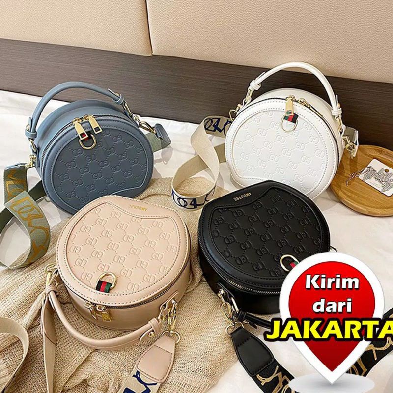 Amourre Tas Import Wanita Fashion 7229 Bulat