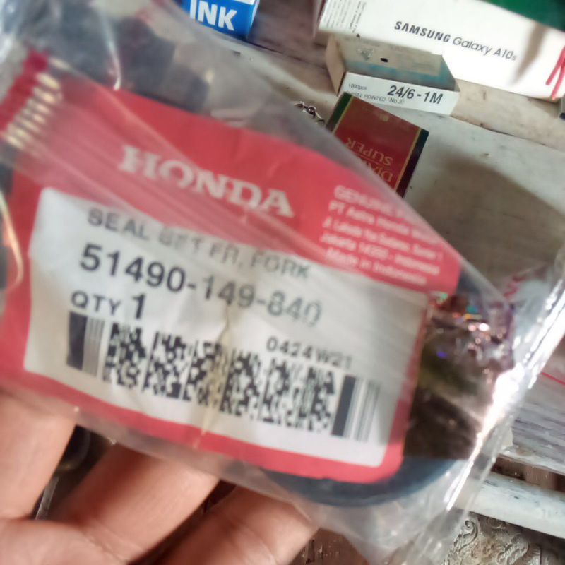 seal shock depan honda win original