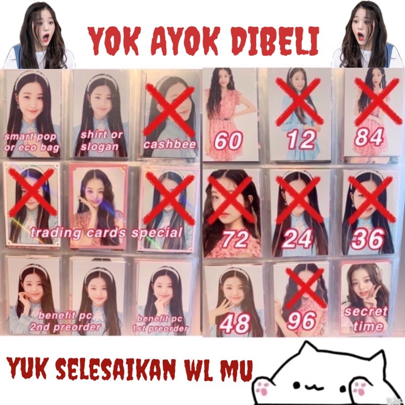 Wonyoung photocard oneiric theatre trading card one reeler