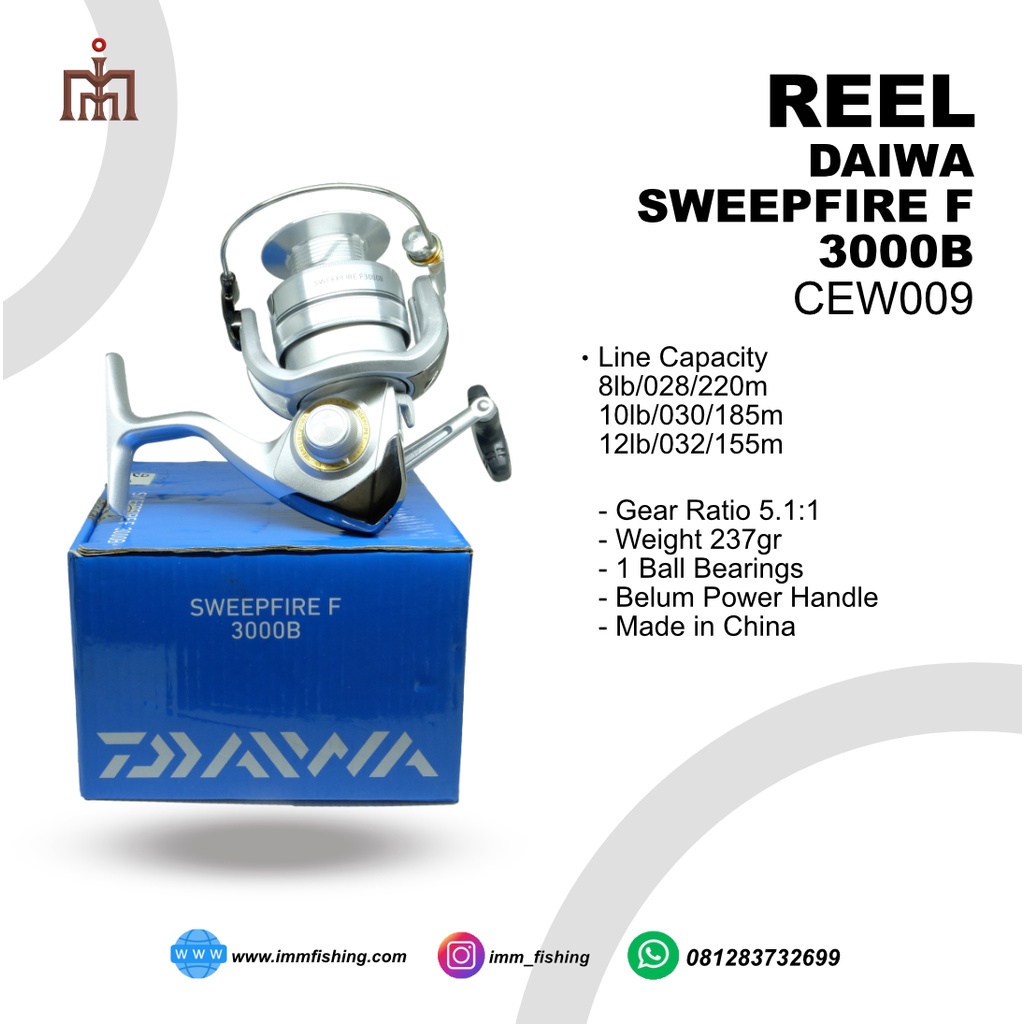 Reel Daiwa Sweepfire 2B Cs 3500