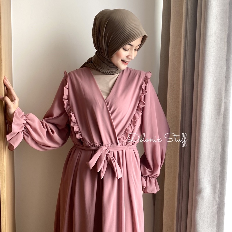 Long outer ceruty dress