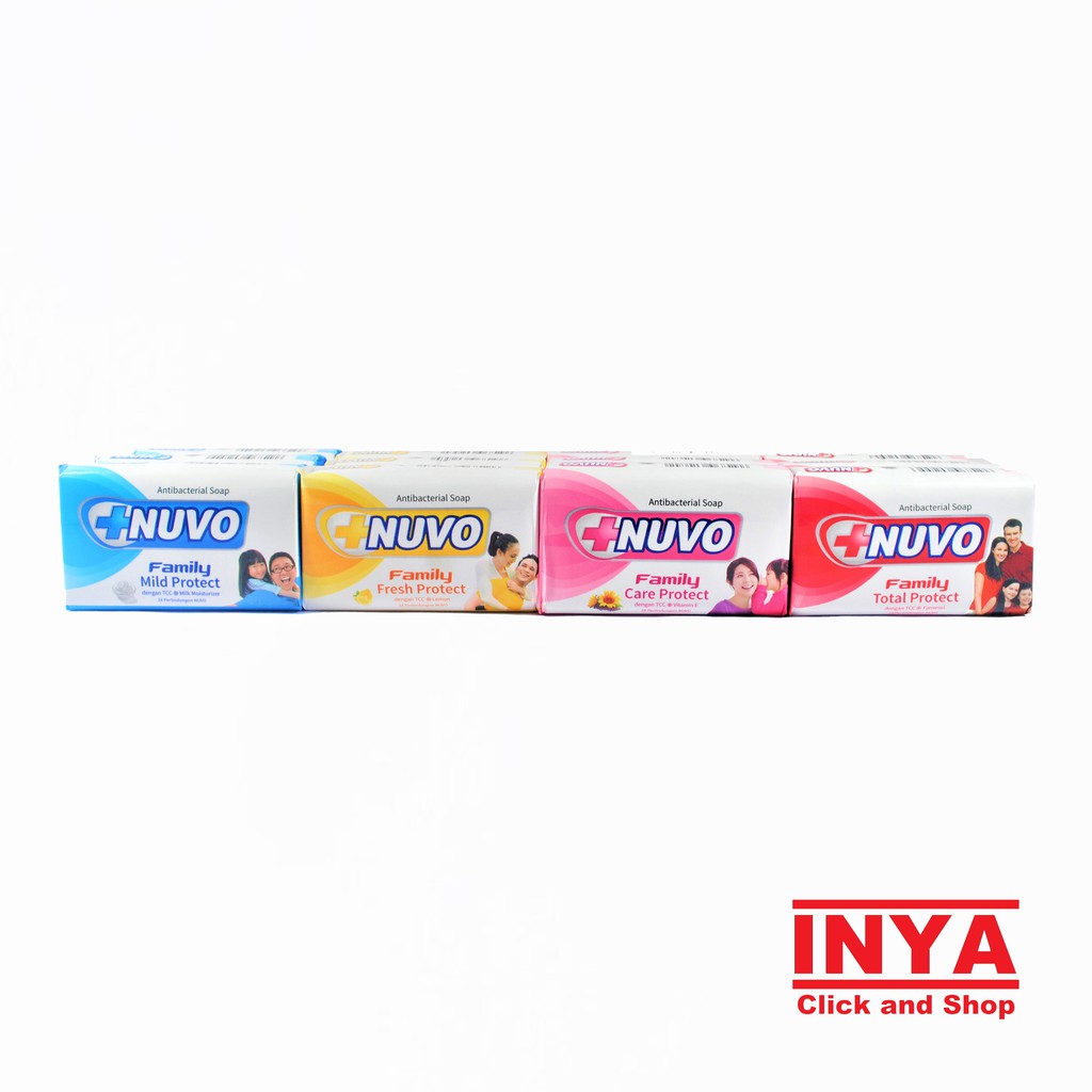 NUVO FAMILY MILD PROTECT ANTIBACTERIAL SOAP 76gr - Sabun Batang