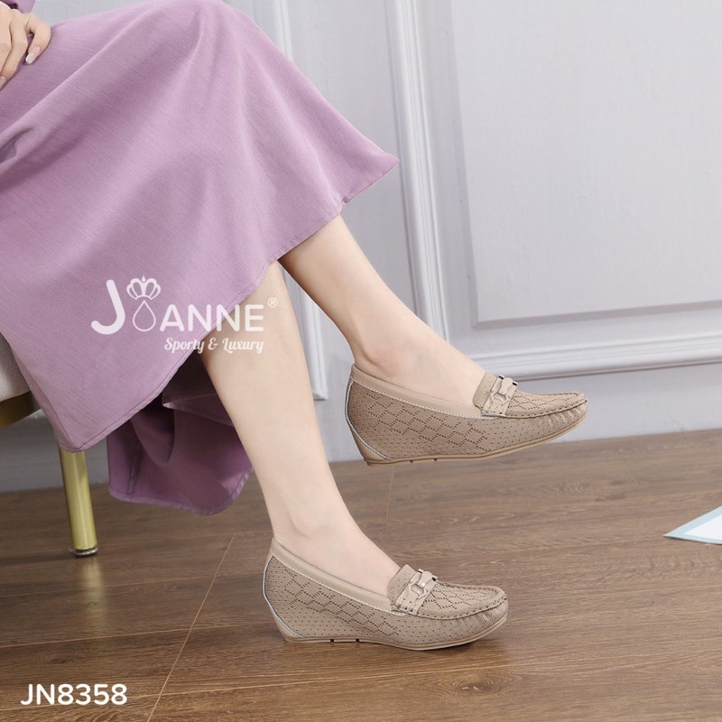 JOANNE Sepatu Wedges Shoes Import JN8358