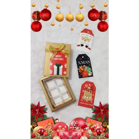 

(5 Pc) Dus Nastar Sekat 6 Natal Box Packaging Christmas Parcel Hampers